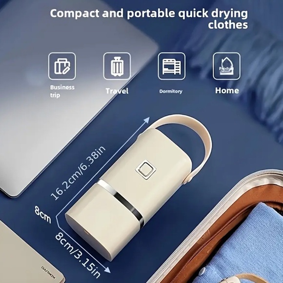 New Travel Portable Mini FAST Dryer with Timer Function Compact - Picture 3 of 6